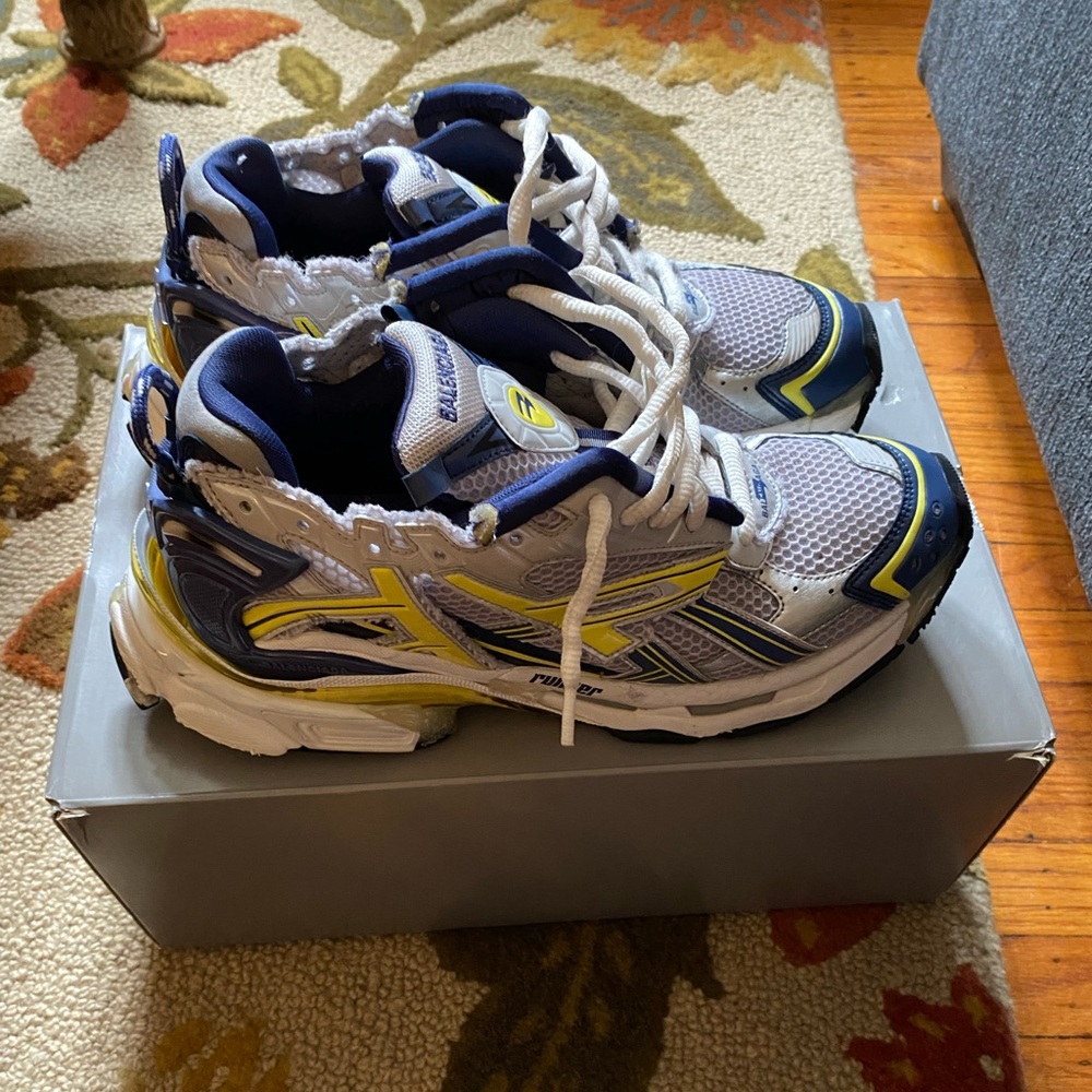 Balenciaga Runner Blue/Yellow/Gray SIZE 45